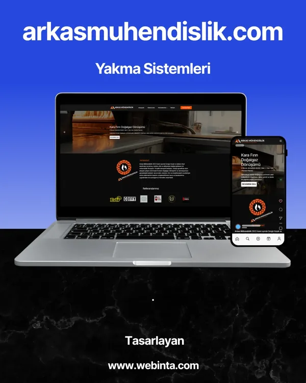 Arkas Mühendislik web sitesi