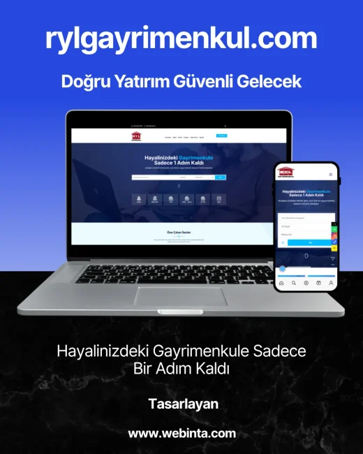 RYL Gayrimenkul web sitesi tasarımı
