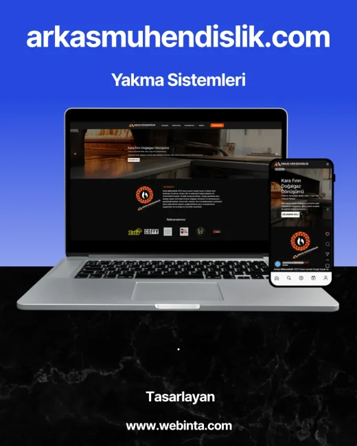 Arkas Mühendislik web sitesi tasarımı