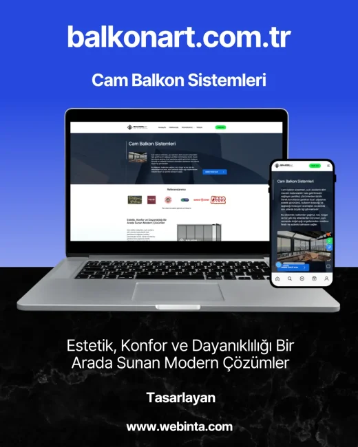 Balkonart web sitesi tasarımı