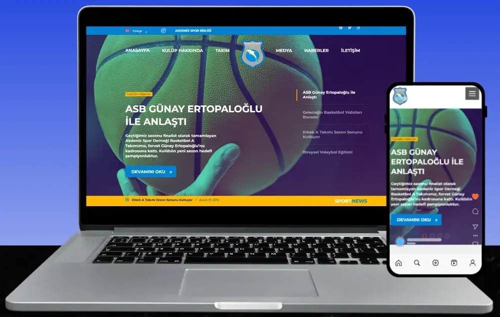 akdenizsporbirligi.com web sitesi tasarımı