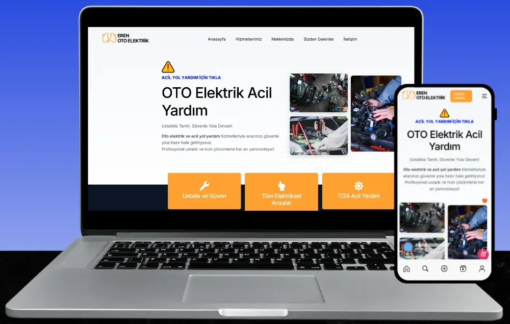erenotoelektrik.com web sitesi tasarımı