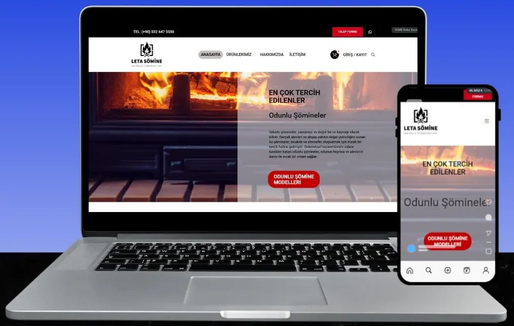 letasomine.com web sitesi tasarımı