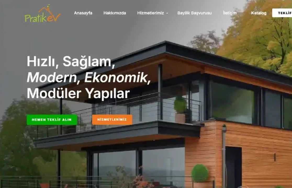 pratikev.tr masaüstü görünüm
