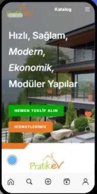 pratikev.tr mobil görünüm