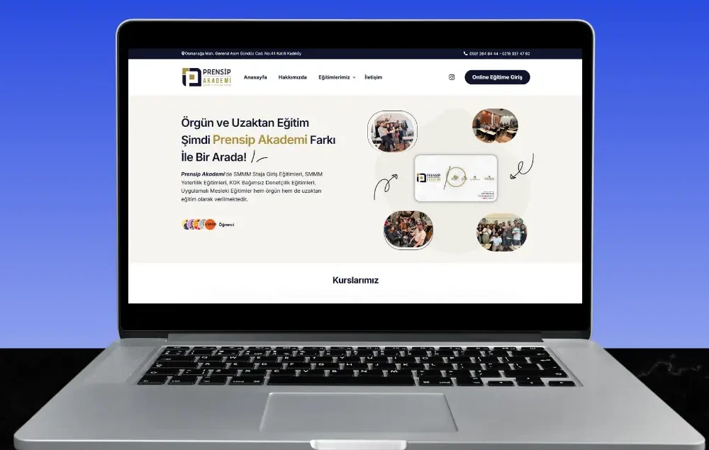 prensipakademi.com web sitesi tasarımı
