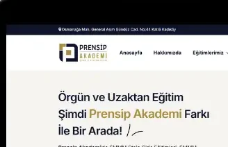 prensipakademi.com mobil görünüm