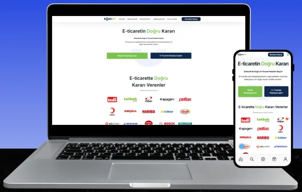 zohisoft.com web sitesi tasarımı